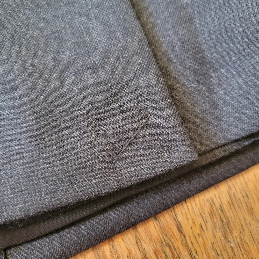 Austin Reed London 42R Charcoal Gray Wool Suit Blazer Pants Academia Preppy Twee